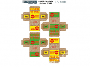 FC MODEL TREND accessoire papier 09009 Cartons Coca Cola WWII 1/9