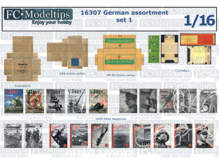 FC MODEL TREND accessoire papier 16307 Assortiment Allemand Set 1 1/16