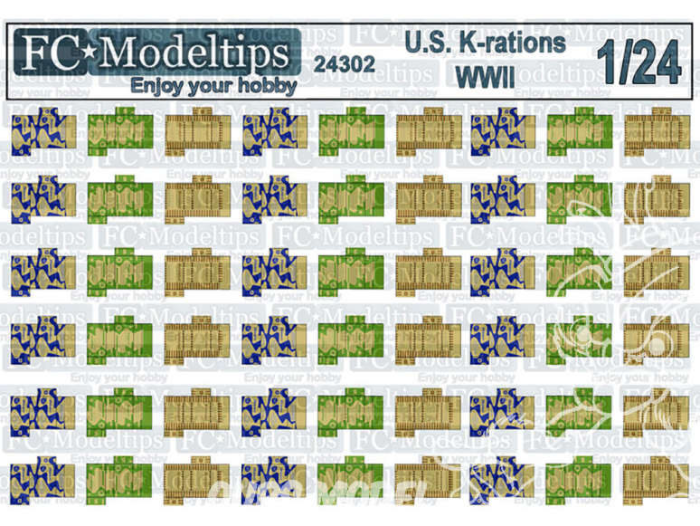 FC MODEL TREND accessoire papier 24302 Ration K US WWII 1/24