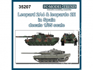 FC MODEL TREND décalcomanies 35207 Leopard 2A4 & Leopard 2E en Espagne 1/35