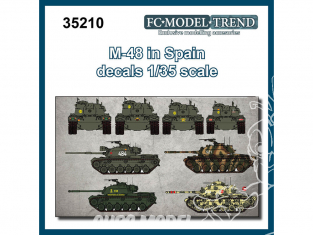 FC MODEL TREND décalcomanies 35210 M48 en Espagne 1/35