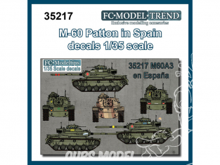FC MODEL TREND décalcomanies 35217 M-60 Patton en Espagne 1/35