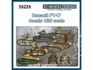 FC MODEL TREND décalcomanies 35225 Renault FT-17 1/35