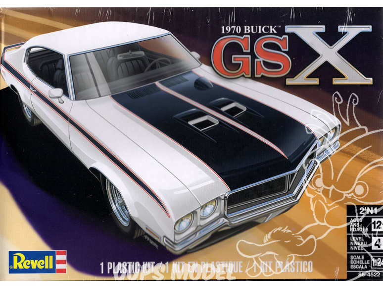 Revell US maquette voiture 4522 1970 Buick GSX (2 'n 1) 1/24