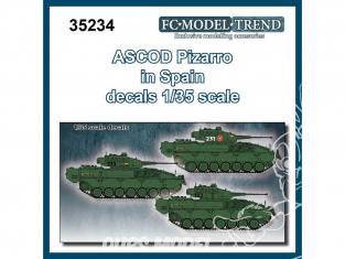 FC MODEL TREND décalcomanies 35234 VCI/VCC Pizarro en Espagne 1/35