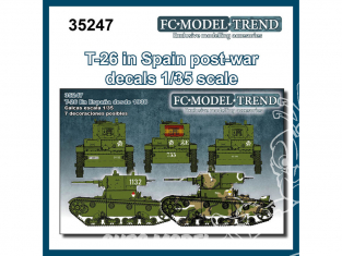 FC MODEL TREND décalcomanies 35247 T-26 en Espagne après 1938 1/35