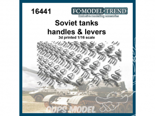 FC MODEL TREND accessoire résine 16441 Poignées et leviers chars Soviétiques 1/16