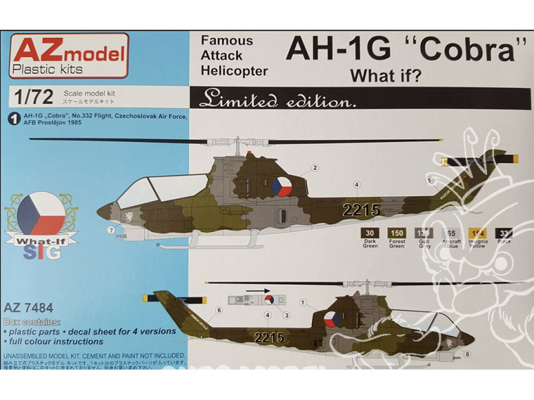 AZ Model Kit helicoptere AZ7484 AH-1G H.Cobra What if 1/72