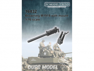 FC MODEL TREND accessoire résine 16432 Browning M1919 avec Mount 1/16