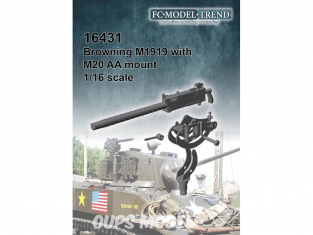 FC MODEL TREND accessoire résine 16431 Browning M1919 avec Mount M20 AA 1/16