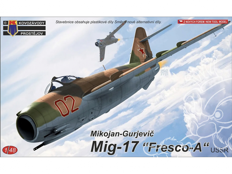 KP Model kit avion Kpm4823 Mikoyan-Gourevitch MiG-17A Fresco-A USSR 1/48