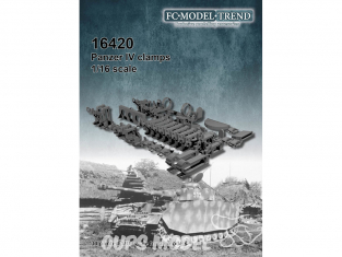 FC MODEL TREND accessoire résine 16420 Clamps outils Panzer IV 1/16