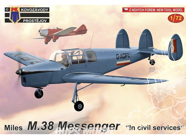 KP Model kit avion KPM0317 Miles M.38 Messenger Civil 1/72