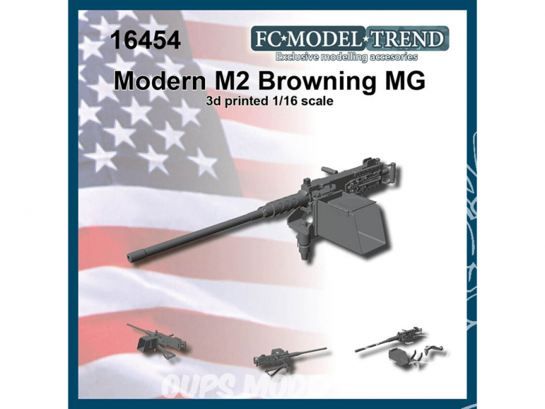 FC MODEL TREND accessoire résine 16454 M2 Browning moderne 1/16