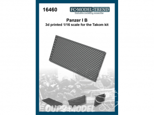 FC MODEL TREND accessoire résine 16460 Grille moteur Panzer I B Takom 1/16
