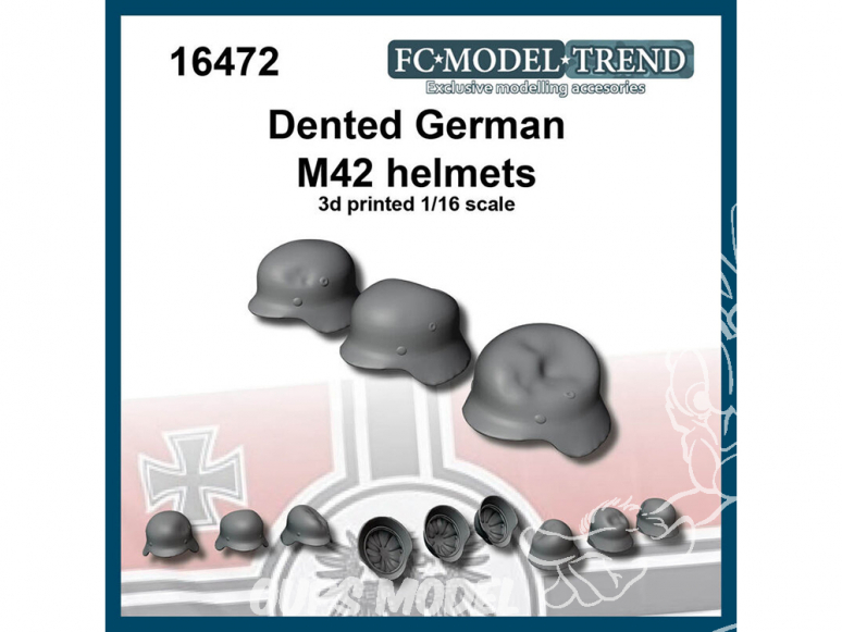 FC MODEL TREND accessoire résine 16472 Casques M42 Allemand cabossés 1/16