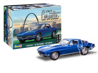 Revell US maquette voiture 4517 1967 Corvette C2 Sting Ray 2N1 1/25