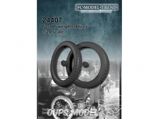 FC MODEL TREND accessoire résine 24407 Pneus lestés Ford T Icm 1/24