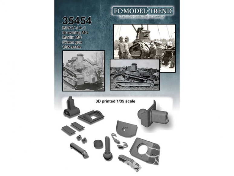 FC MODEL TREND accessoire résine 35454 Amélioration M1917 Meng 1/35