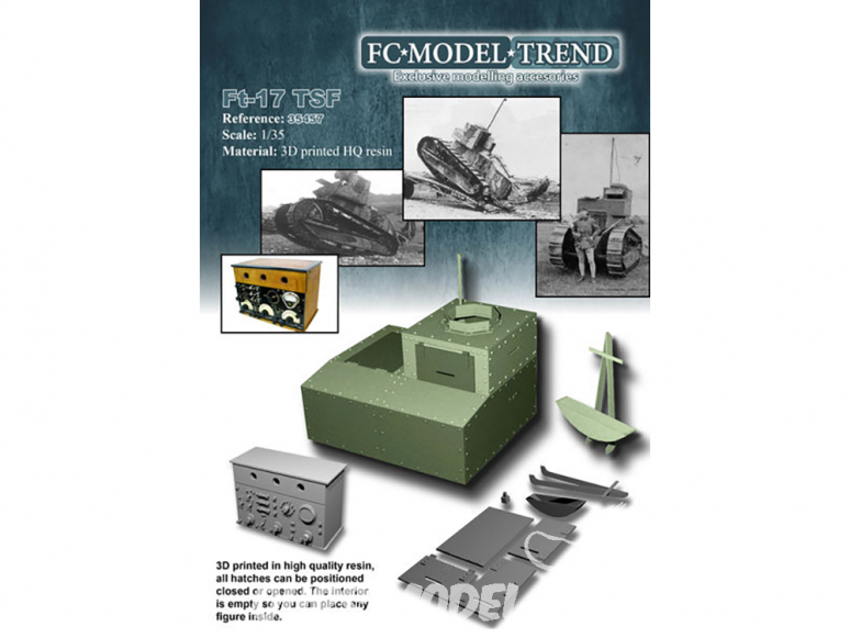 FC MODEL TREND accessoire résine 35457 Set de détails FT-17 TSF Meng 1/35