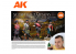 Ak interactive peinture acrylique 3G Set AK11766 COFFRET SIGNATURE ENSEMBLE DE PEINTURE TARTANS ÉCOSSAIS