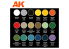 Ak interactive peinture acrylique 3G Set AK11766 COFFRET SIGNATURE ENSEMBLE DE PEINTURE TARTANS ÉCOSSAIS