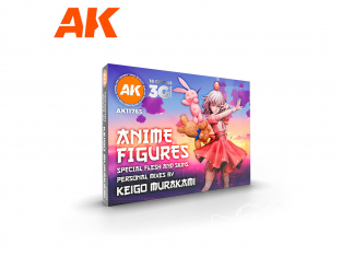 Ak interactive peinture acrylique 3G Set AK11765 COFFRET SIGNATURE ANIME FIGURES PAR KEIGO MURAKAMI