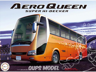 Fujimi maquette autocar 012001 Aero Queen Super Hi-Decker BUS Series 1/32