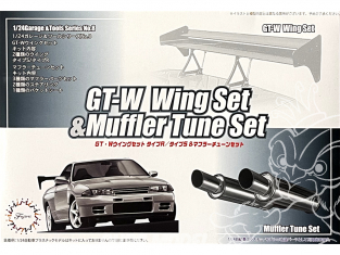 fujimi maquette accessoire voiture 111124 Set Aileron et échappement 1/24