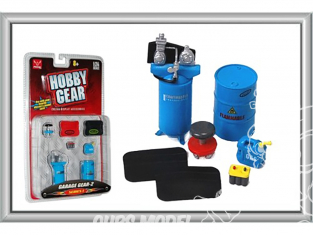 Hobby Gear accessoire diorama monté peint 16055 Equipement de garage 2 1/24