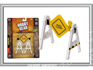 Hobby Gear accessoire diorama monté peint 17016 Barrière routière 1/24