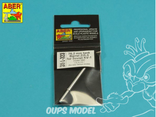 Aber 35L323 Fut de canon ZiS-5 de 76,2 mm pour char lourd soviétique KV-1 pour kit Tamiya 1/35