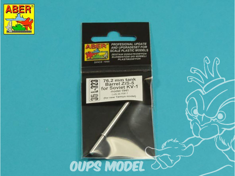 Aber 35L323 Fut de canon ZiS-5 de 76,2 mm pour char lourd soviétique KV-1 pour kit Tamiya 1/35