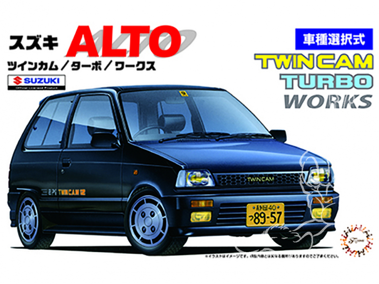 Fujimi maquette voiture 46303 Suzuki Alto TwinCam Turbo Works 1/24