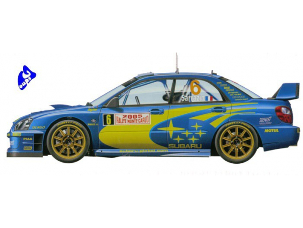 tamiya maquette voiture 24281 subaru wrc monte carlo 1/24