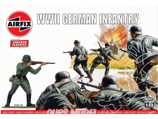 Airfix maquette A02702V Vintage Classics Infanterie allemande WWII