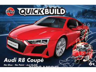 Airfix maquette voiture J6049 QUICKBUILD (idem que lego) Audi R8 Coupé