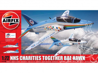 Airfix maquette avion A73100 BAE Hawk NHS Livery competition Winning Design 1/72