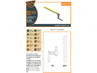 Clear Prop kit d'amelioration avion CPA72058 Hawk H-75 M/N/O Pitot tube 1/72