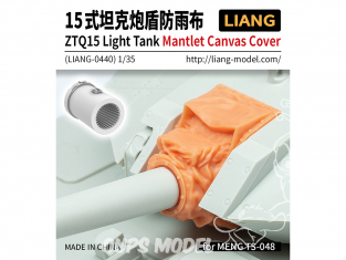 Liang Model 0440 Accessoire ZQT15 Light Tank Mantlet canvas cover 1/35