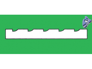 EVERGREEN 4150 plaque rainurée 3.8mm 292x152x1mm