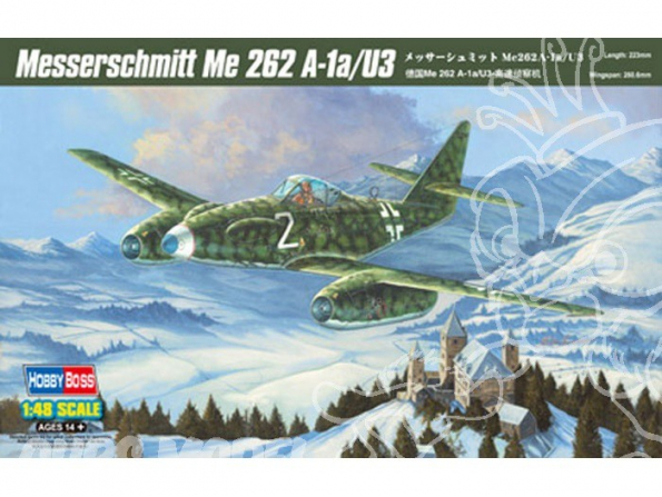 Hobby Boss maquette avion 80371 Messerschmitt Me 262 A-1a/U3 1/48