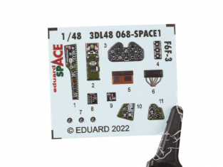 Eduard Space décalques 3D 3DL48068 F6F-3 Eduard 1/48