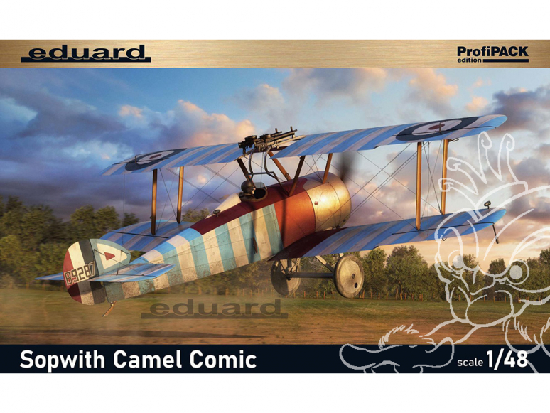 EDUARD maquette avion 82175 Sopwith Camel Comic ProfiPack Edition 1/48