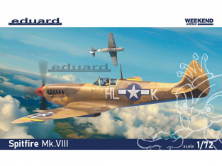 EDUARD maquette avion 7462 Spitfire Mk.VIII WeekEnd Edition 1/72