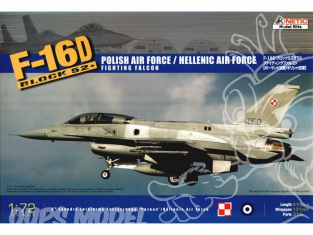 Kinetic maquette avion 72002 F-16D 1/72