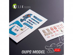 Kelik Decals 3D K48025 Décalques 3D intérieurs Su-24 pour kit Trumpeter 1/48