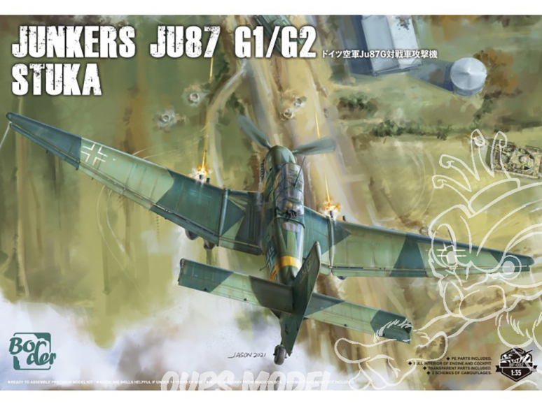Border model maquette avion BF-002 Junkers Ki87 G1/G2 Stuka 1/35