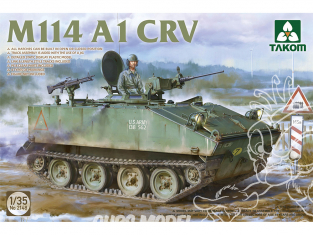 Takom maquette militaire 2148 M114 A1 CRV 1/35