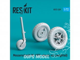 ResKit kit d'amelioration avion RS72-0339 Jeu de roues Meserschmitt Bf-109E weighted 1/72